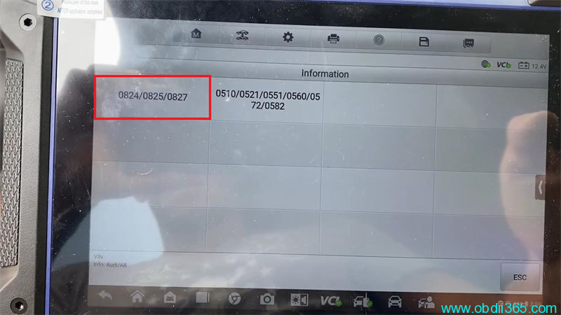 Autel IM608 II Detect Audi BCM2 Encrypted Version 5