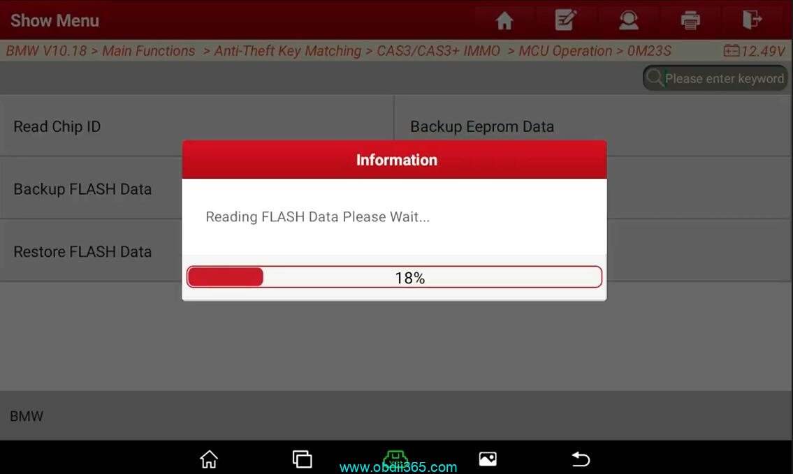 Launch X431 IMMO Plus BMW CAS3 Key 13
