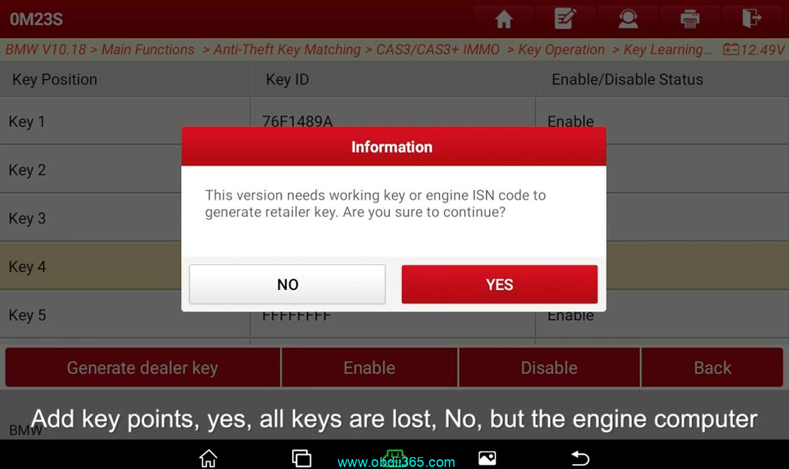 Launch X431 IMMO Plus BMW CAS3 Key 19