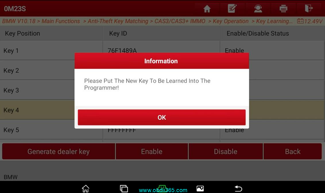Launch X431 IMMO Plus BMW CAS3 Key 21