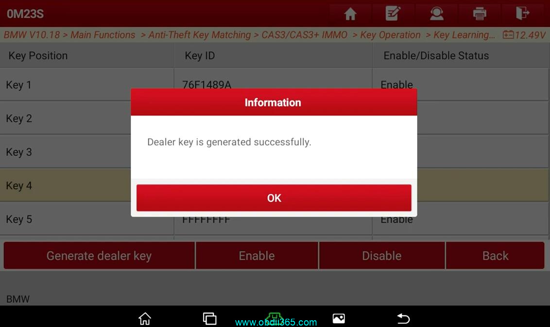 Launch X431 IMMO Plus BMW CAS3 Key 22