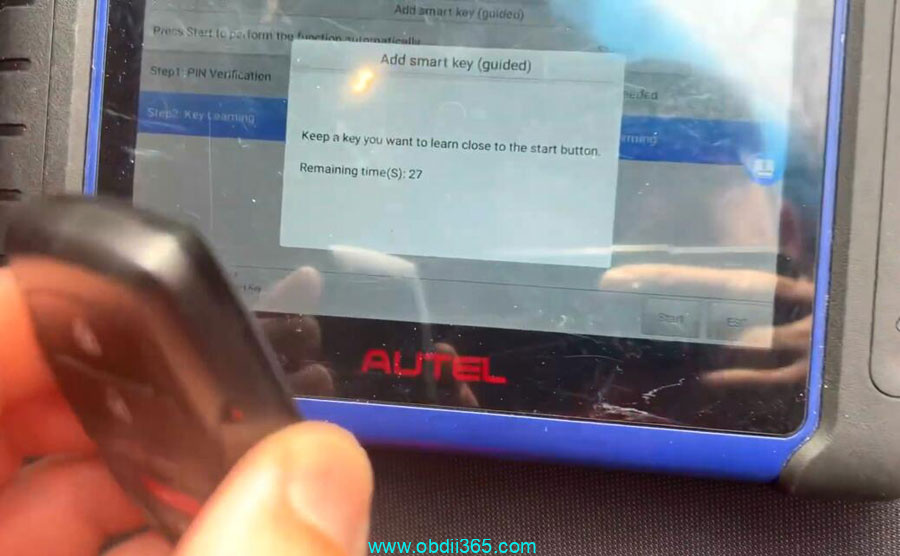 Autel Im508 30 Pin Cable Toyota Venza 2021 Smart Key 17