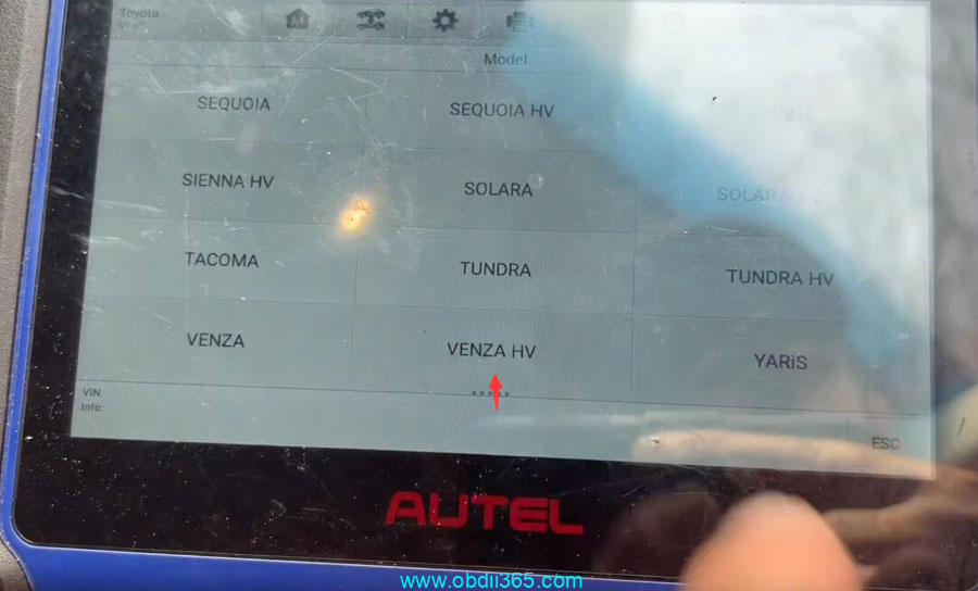 Autel Im508 30 Pin Cable Toyota Venza 2021 Smart Key 6