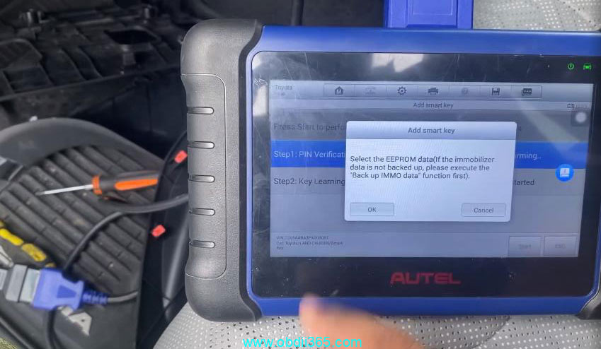 Autel Im508 Add Toyota Sequoia 2023 Smart Key 11