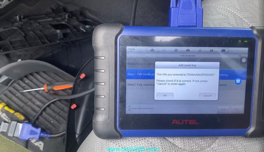 Autel Im508 Add Toyota Sequoia 2023 Smart Key 9