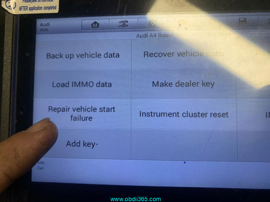 Autel Repair Vehicle Start Failure
