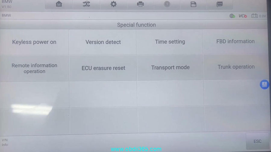 Autel Im608 BMW FEM F30 Fail To Process Ecu 8