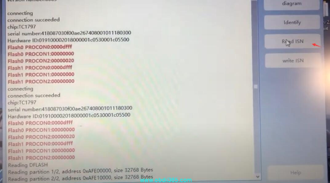 CGDI BMW Read ISN DDE BMW EDC17cp45 9