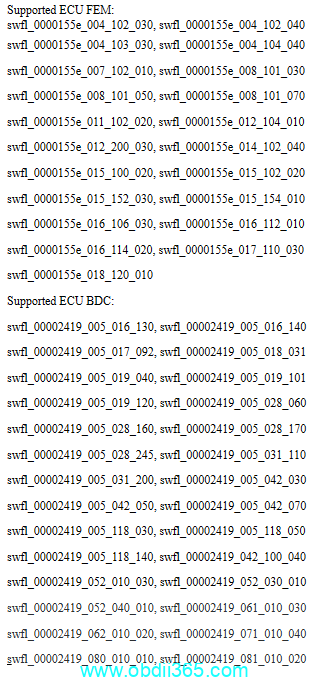 Supported Versions