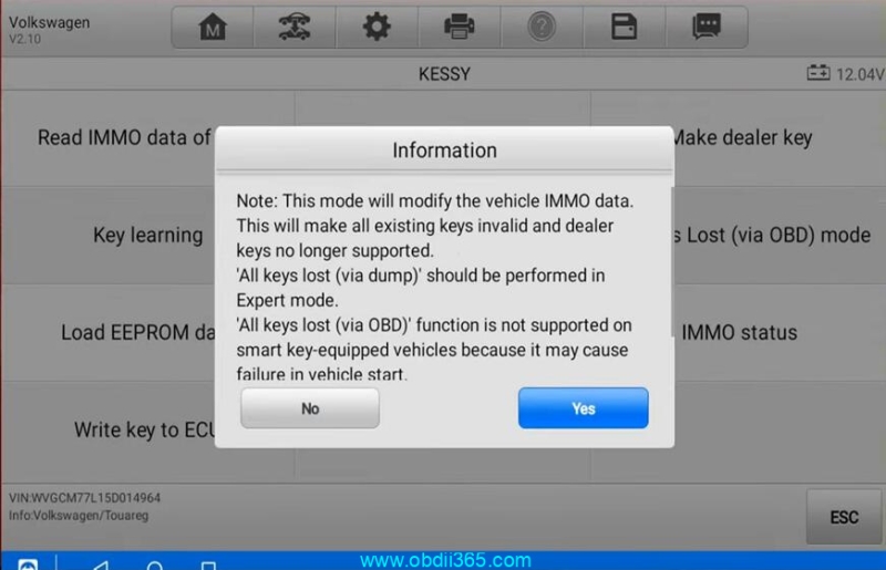Autel IM608 Program 2005 VW Touareg All Keys Lost via OBD or Bench?