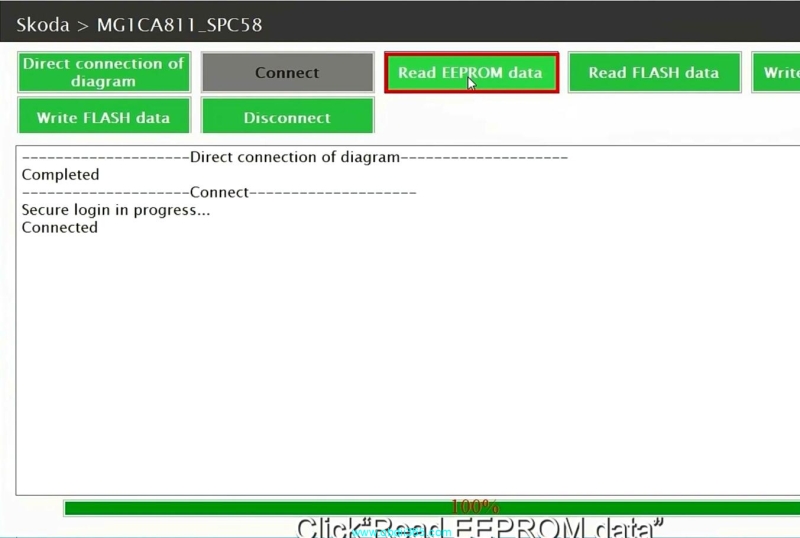 Launch X431 ECU Programmer Clone Skoda MG1CA811 ECU
