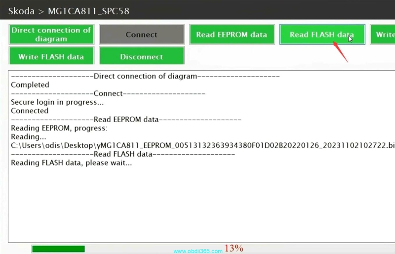 Launch X431 ECU Programmer Clone Skoda MG1CA811 ECU
