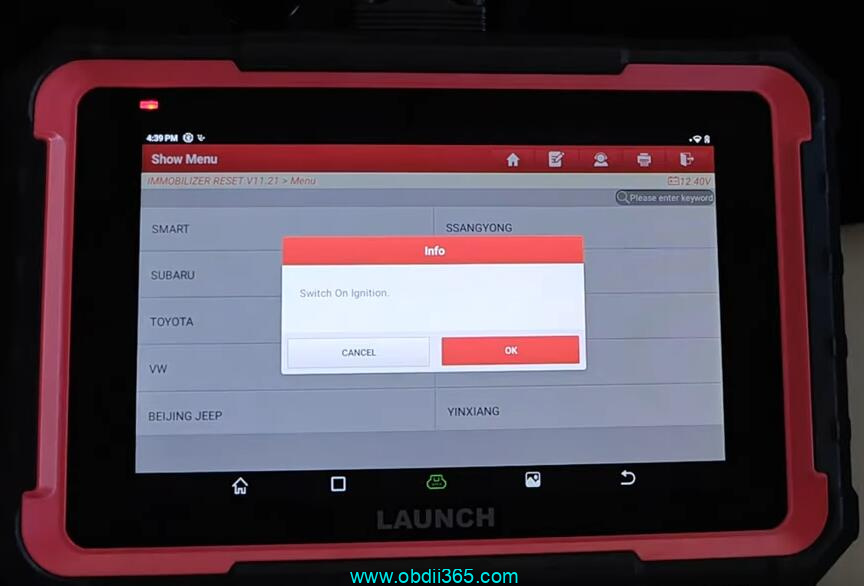 Launch X431 Pro Elite Add Key Toyota Rav4 Key 4