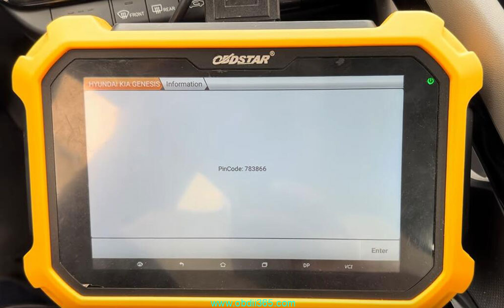 Obdstar Hyundai Elantra 2022 Pin Code Smart Key 3