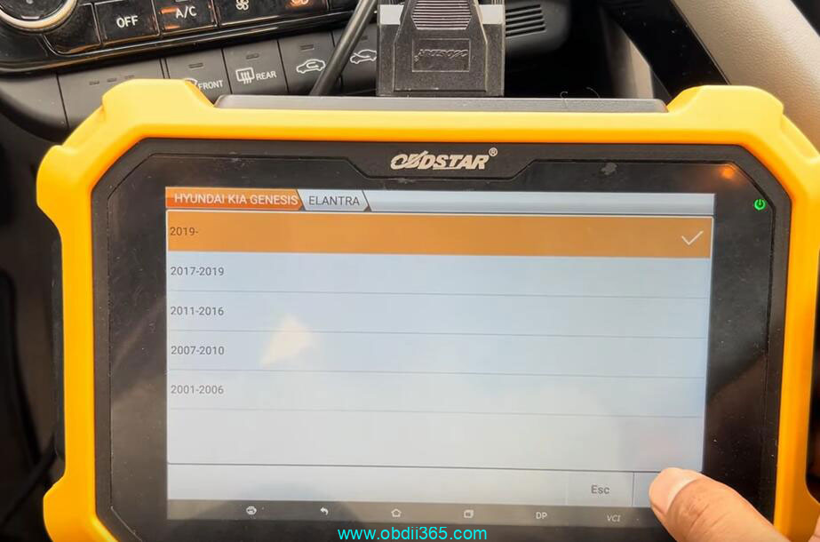 Obdstar Hyundai Elantra 2022 Pin Code Smart Key 4