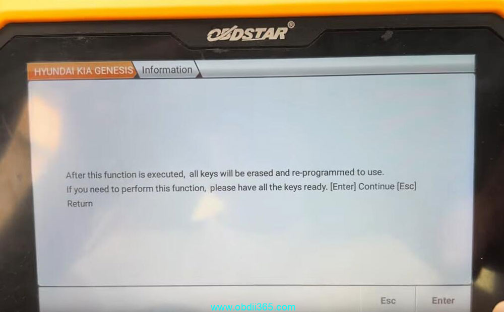 Obdstar Hyundai Elantra 2022 Pin Code Smart Key 8