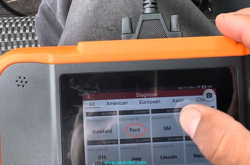 Program 2014 Ford F150 PATS Key with Launch Creader Elite 2.0 FGC