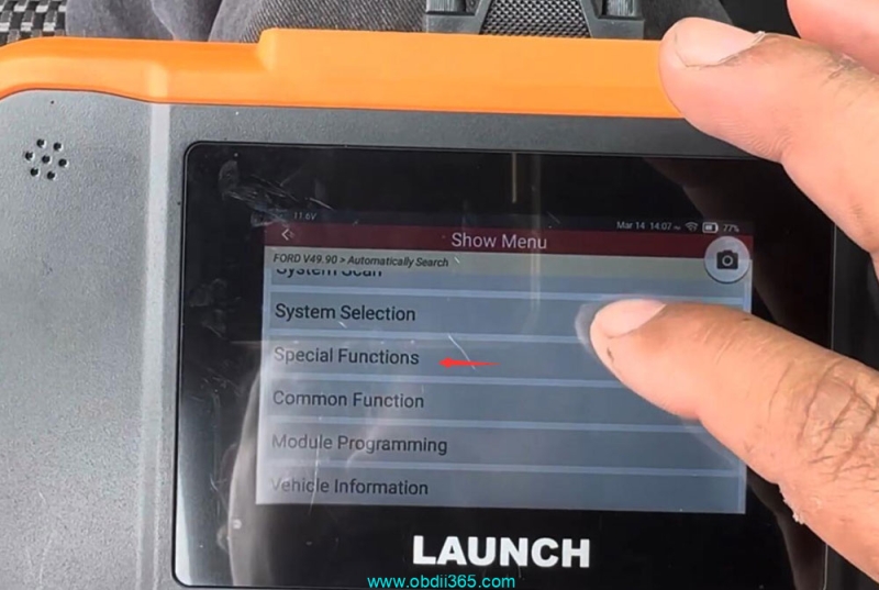 Program 2014 Ford F150 PATS Key with Launch Creader Elite 2.0 FGC