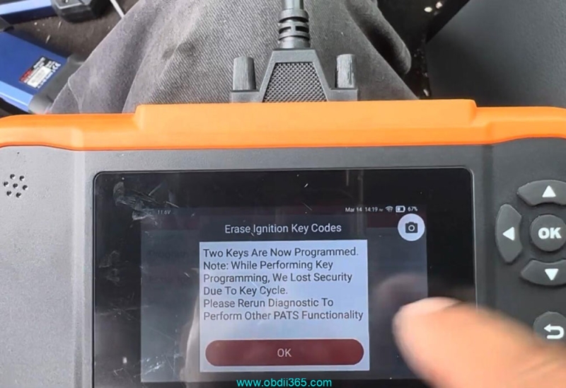Program 2014 Ford F150 PATS Key with Launch Creader Elite 2.0 FGC