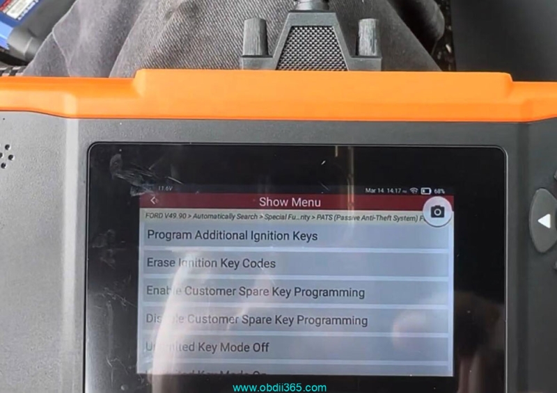 Program 2014 Ford F150 PATS Key with Launch Creader Elite 2.0 FGC