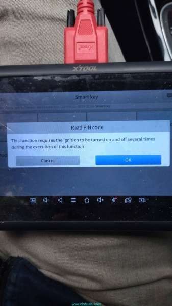 Read Jeep Compass 2020 Pin Code with Xtool X100 PAD3