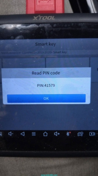 Read Jeep Compass 2020 Pin Code with Xtool X100 PAD3