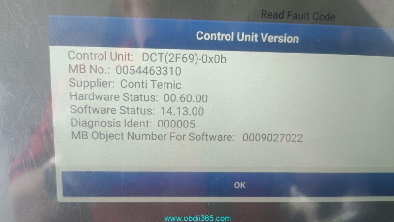 Launch X431 PAD VII Clone Mercedes VGS FDCT Gearbox