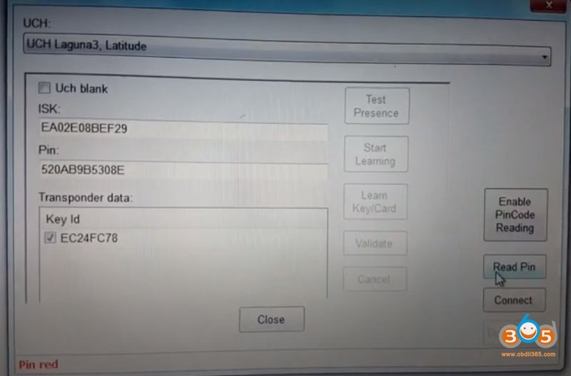 Program Renault Laguna3 Key Card HandsFree with RenoLink 1.87