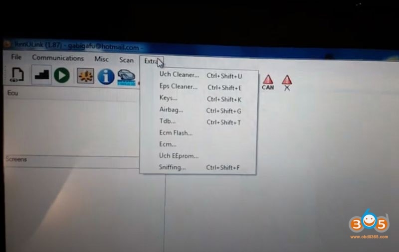 Program Renault Laguna3 Key Card HandsFree with RenoLink 1.87