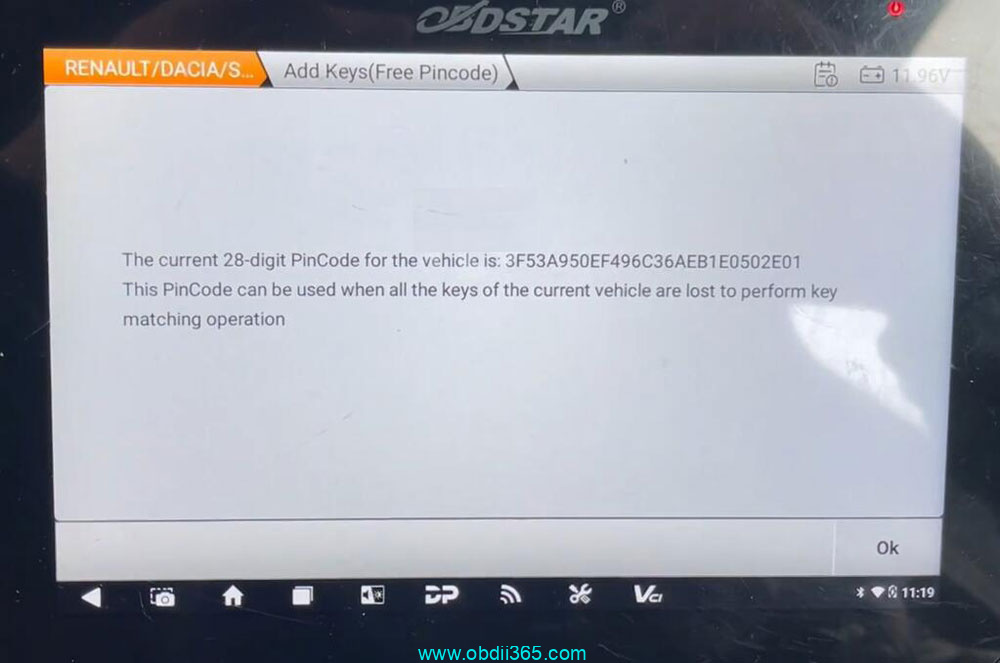Obdstar G3 Add Renault Clio 5 2023 Key 12