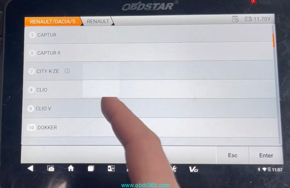 Obdstar G3 Add Renault Clio 5 2023 Key 6