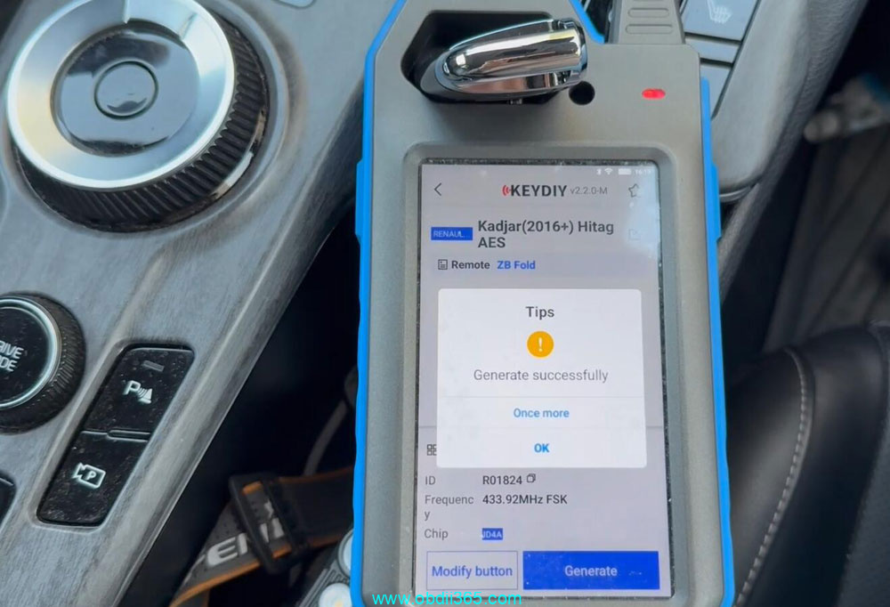 Obdstar G3 Renault Kadjar 2019 Add Key 2