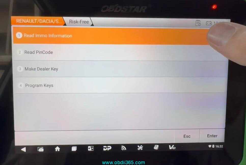 Obdstar G3 Renault Kadjar 2019 Add Key 5
