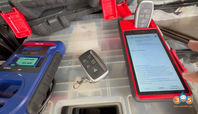 Autel IM608 Clone 2017 Land Rover Discovery Autel iKey via OBD
