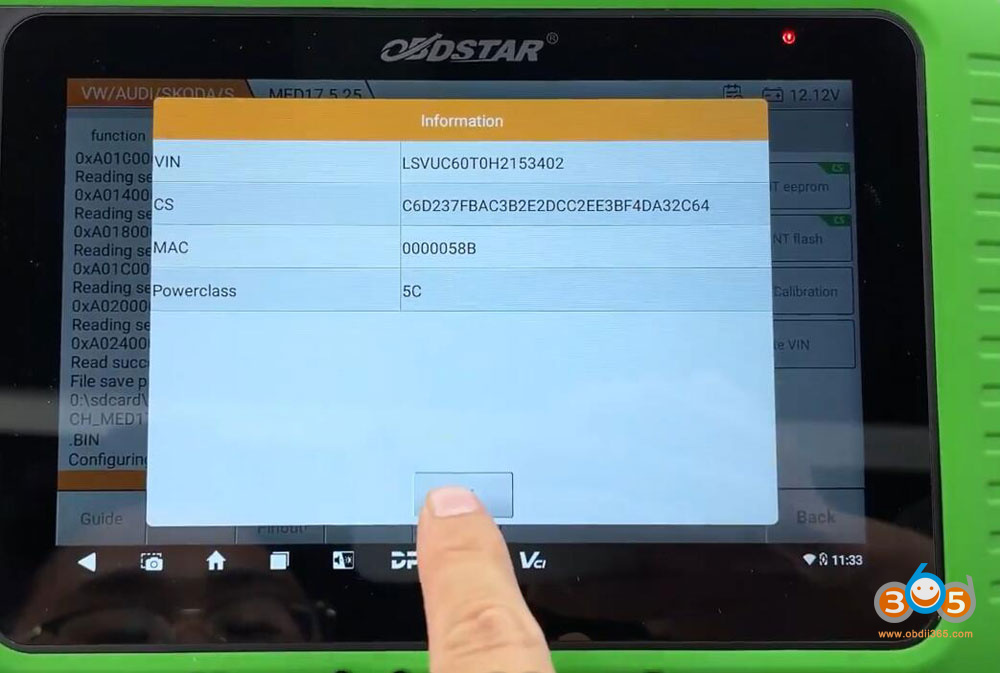 Obdstar G3 2018 Vw Tiguan Akl 19