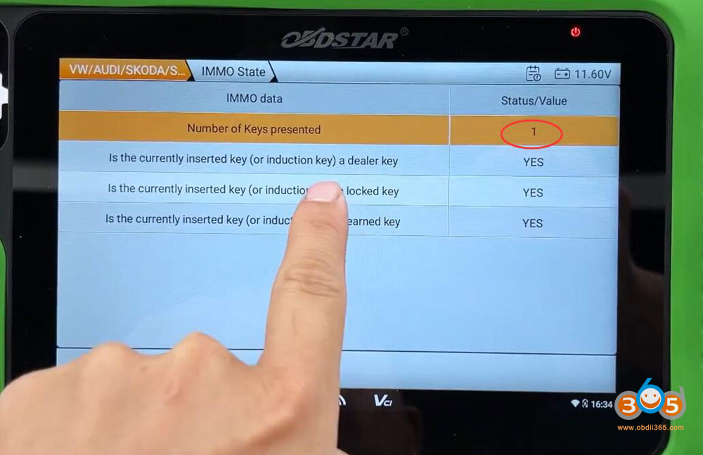 Obdstar G3 2018 Vw Tiguan Akl 45
