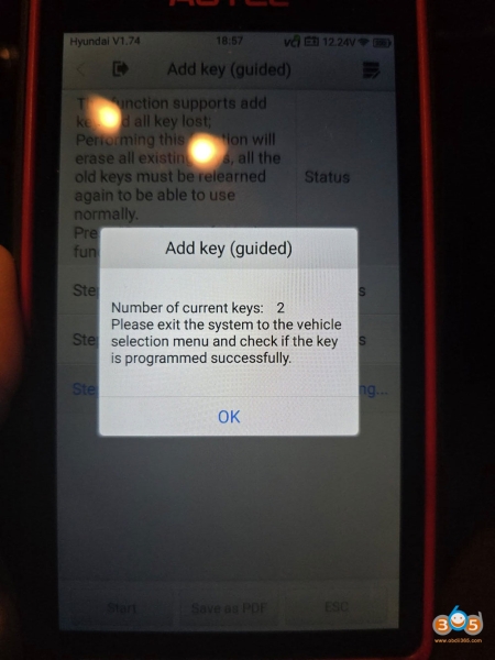 Autel KM100 Adds Hyundai Santa FE 2022 Smart Key via OBD