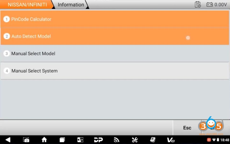 How to Add 2021 Nissan Navara Proximity with OBDSTAR G3?