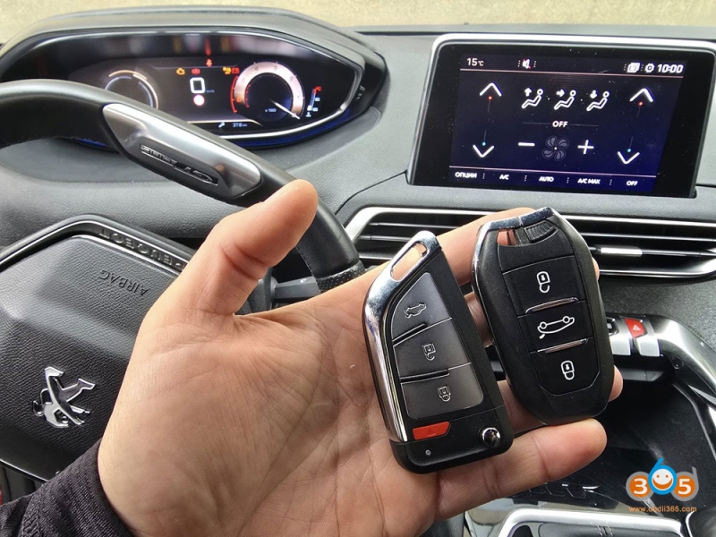 How to Add 2021 Peugeot 3008 Smart Key with Autel IM508?