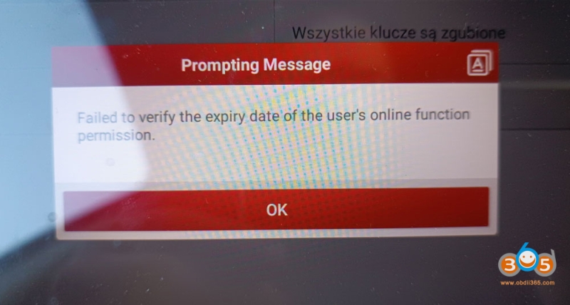 Launch X431 IMMO Plus “Request for Server Data Failed Error Code 106” Solution