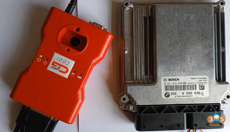 Read BMW EDC16CP35 Engine ECU ISN Code with CGDI BMW