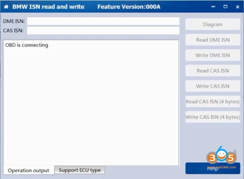 Read BMW EDC16CP35 Engine ECU ISN Code with CGDI BMW
