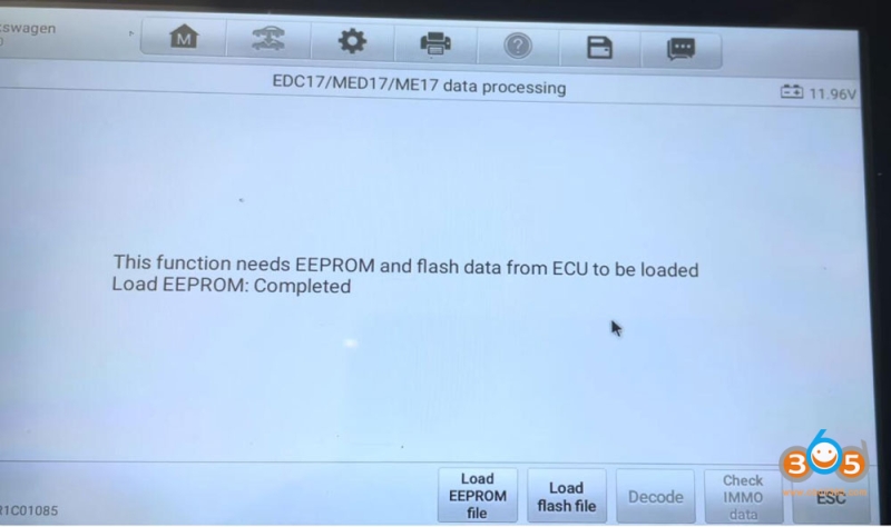 Autel IM508 Read VAG EDC17C64 ECU and Decode CS Code with Gbox3