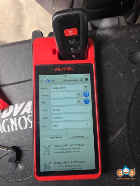 Autel KM100 Corolla 2021 “Incorrect Key Type Use Non-Toyota Key” Solution