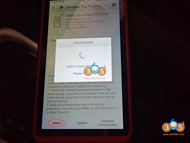 Autel KM100 Program 2023 Toyota Hilux All Smart Key Lost