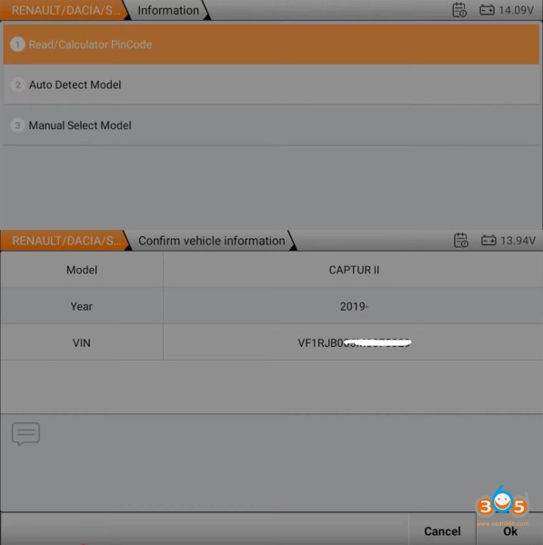 How to Add 2020 Renault Captur Smart Key with OBDSTAR G3?