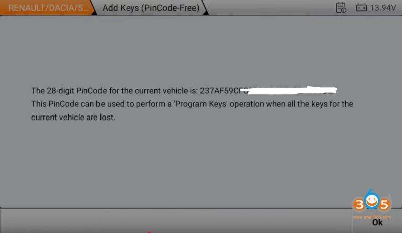How to Add 2020 Renault Captur Smart Key with OBDSTAR G3?