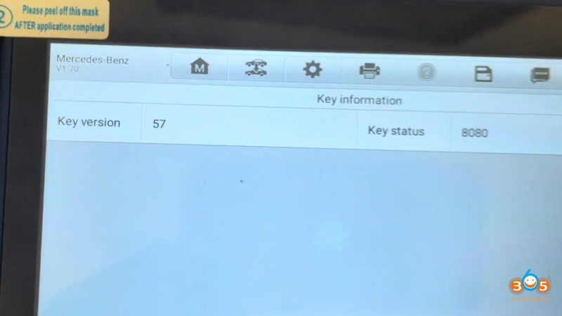 How to Unlock Mercedes NEC Key V57 with Autel IM508 & APB115?