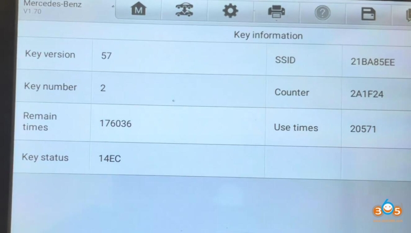 How to Unlock Mercedes NEC Key V57 with Autel IM508 & APB115?