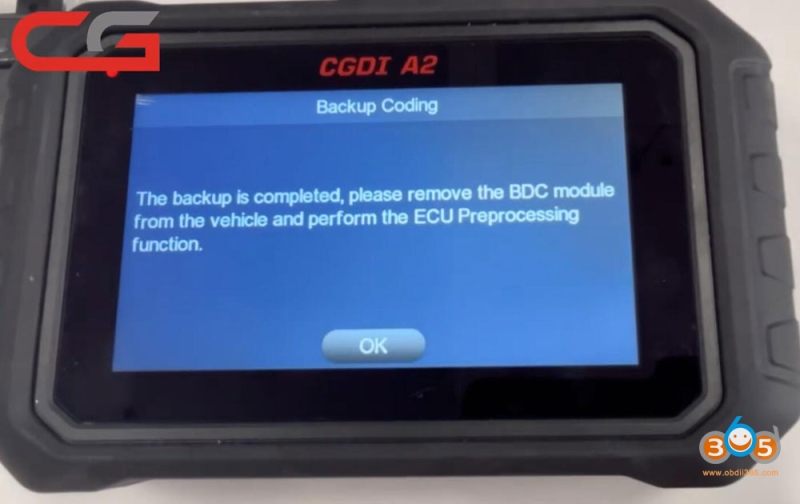 How to Use CGDI A2 to Program BMW G Series BDC2 Key?